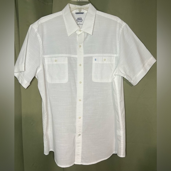 NWOT Izod Saltwater 100% Cotton Button Down Shirt Size Large - Picture 1 of 6